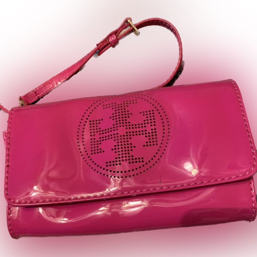 EUC TORY BURCH BARBIE PINK fuchsia/pinkCROSSBODY/CLUTCH